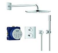Grohe Grohtherm ensemble de douche encastré avec thermostat StarLight Chrome 34730000