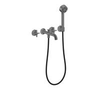 Grohe hansgrohe Robinet de baignoire 3 trous Axor One UP A 220 mm avec poignée et bec brossé bleu vc Quantité:1