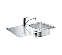 Grohe intégré dans la série de puits 31565SD1 86x50cm, 2000 bassin, avec mélangeur d'évier à levier unique, en acier inoxydable