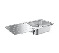 Grohe un évier 31563SD1 86x50cm, en surface 2000 ou encastré, 2000 bassin, en acier inoxydable