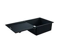 Grohe K500 évier intégré en composite 31645AP0 1000x500mm, 2000 avec égouttoir, granit noir