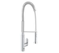 GROHE Mitigeur de cuisine K7 sur pied, bec pivotant et douchette professionnelle Chrome 32950000