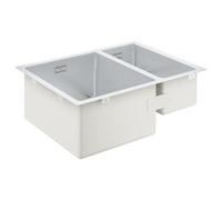 GROHE K700U, évier inox, bruit réduit, pour cuves plus profondes | Évier en acier inox AISI 304 de qualité, anti-rayures et facile à entretenir et à nettoyer (acier inox, 31577SD1)