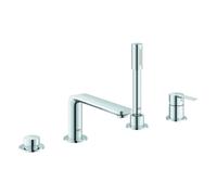 Robinet de baignoire Grohe Linear 19577001 chromé, robinet de baignoire 4 trous, bec 220 mm