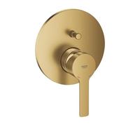 GROHE Lineare Ensemble de Finition Mitigeur Bain/Douche, Inverseur 2 Voies, Or Brossé, 24064GN1