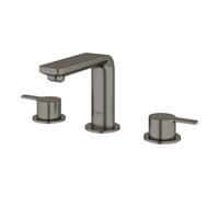 Grohe Lineare - Mitigeur de lavabo avec bonde, installation 3 trous, Hard Graphite brossé 20304AL1
