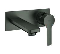 Grohe Lineare Mélangeur lavabo 2 trous, montage mural, saillie 149mm, 19409AL1, Couleur: graphite dur brossé