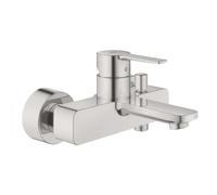 GROHE Mitigeur monocommande bain-douche mural Lineare 33849DC1 Saillie 184 mm SuperSteel