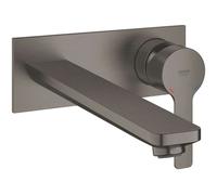 Grohe Lineare - Mitigeur de lavabo encastré, installation à 2 trous, Hard Graphite brossé 23444AL1