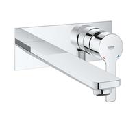 Grohe Lineare - Mitigeur de lavabo L encastré, installation à 2 trous, chrome 23444001