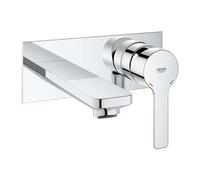 Grohe Lineare - Mitigeur de lavabo M encastré, installation 2 trous, chrome 19409001