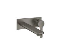 GROHE Mitigeur lavabo encastré Lineare 23444AL1 Hard Graphite brossé à 2 trous saillie 20,7 cm