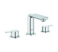 Grohe Lineare mitigeur lavabo 20304001 chromé , avec garniture de vidage , avec garniture de vidage 3 trous