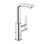 GROHE Mitigeur lavabo monocommande Lineare Taille L 23296001 – Chrome, vidage à tirette, orientable