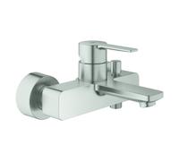 Grohe Lineare Mitigeur monocommandé pour bain, montage mural, saillie 184mm, 33849DC1, Couleur: acier super