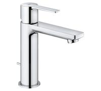 Grohe Lineare Mitigeur monocommandé pour lavabo, S-Size, vidage à tirette, saillie 128mm, 32114001