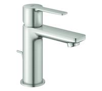 Grohe Lineare Mitigeur monocommandé pour lavabo, XS-Size, vidage à tirette, bec 107mm, 32109DC1, Couleur: acier super