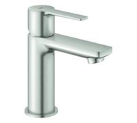 Grohe Lineare Mitigeur monocommandé pour lavabo, XS-Size, vidage Push-Open, bec 107mm, 23791DC1, Couleur: acier super