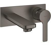 Grohe Lineare Pièce d'habillage pour robinet mural encastré 2 trous taille m avec bec 14.9cm Brushed Hard Graphite
