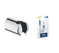 GROHE Lot de Vitalio Universal Support Mural pour Pommeau de Douche, Chromé, 27958001 Kit Colle QuickGlue S pour Barres et Supports de Douche, 41247000