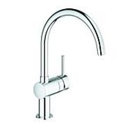 Grohe Mitigeur de cuisine Minta 32917000 sur pied bec pivotant StarLight Chrome