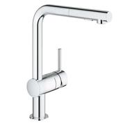 Grohe Minta - Mitigeur d’évier avec douchette extractible, chrome 30274000