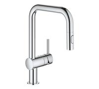 Grohe Minta - Mitigeur d’évier avec douchette extractible, chrome 32322002