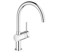 Grohe Mitigeur de cuisine Minta 32917000 sur pied bec pivotant StarLight Chrome