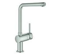 Grohe Minta mitigeur de cuisine 31375DC0 supersteel, bec en L orientable