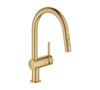 Grohe Minta Mitigeur de cuisine pivotant, avec douchette extractible, 32321GN2,