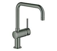 Grohe Minta mitigeur d'évier 32488AL0 graphite dur brossé, bec en U pivotant
