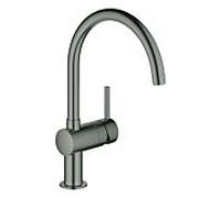 GROHE - Mitigeur de cuisine sur pied Minta 32917AL0 - Graphite dur brossé, bec pivotant