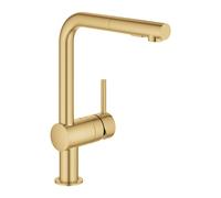 Grohe Minta - Mitigeur d'évier avec douchette extractible, Cool Sunrise brossé 30274GN0