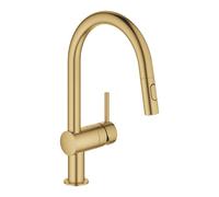 Grohe Minta - Mitigeur d'évier avec douchette extractible, Cool Sunrise brossé 32321GN2