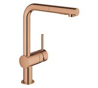 GROHE Mitigeur de cuisine Minta 30274DA0 bec en L douchette extractible coucher de soleil chaud