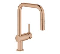 Grohe Minta - Mitigeur d'évier avec douchette extractible, Warm Sunset brossé 32322DL2