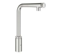 Grohe Minta SmartControl - Mitigeur d'évier avec douchette extractible, SmartControl, supersteel 31613DC0