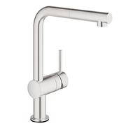 GROHE Minta Touch, mitigeur cuisine, douchette extractible, orientable 360° | Capteur EasyTouch, bec haut pour grandes casseroles, cartouche céramique de haute qualité (acier inox, 31360DC1)