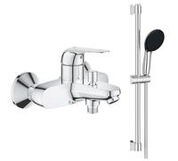 GROHE Mitigeur Bain mécanique bauloop avec Ensemble de Douche Tempesta