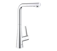 GROHE Mitigeur cuisine Zedra 2 jets Bec haut chrome douchette extractible