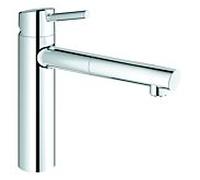 Grohe mitigeur d' Concetto 31214001 basse pression, bec chromé , chromé