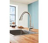 Grohe mitigeur d' Zedra 32294DC2 supersteel spray extensible