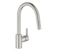 GROHE Mitigeur d'évier Feel 31486DC1 avec douchette extractible supersteel