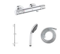 GROHE Mitigeur de douche Precision Feel avec douchette 3jets Vitalio Joy 110 Massage, barre de douche et flexible 175cm