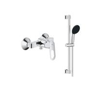 Grohe - Mitigeur douche avec douchette monocommande Bauloop avec barre de douche et porte savon Tempesta
