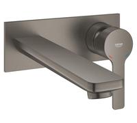 GROHE Mitigeur lavabo mural 2 trous Taille L - Hard Graphite brossé - 23444AL0