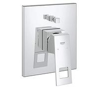 Grohe Eurocube Mitigeur monocommandé pour bain, montage encastré, inverseur automatique, 24062000, Couleur: chrome
