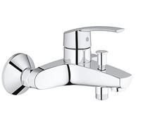 GROHE Mitigeur monocommande Bain / Douche Start, robinet à montage mural, raccord fileté pour flexible en 1/2", rosaces métal incluses, chromé, 32278001 (Import Allemagne)