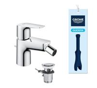 GROHE Mitigeur monocommande bidet Start Edge 23345001 – tirette de vidage, mousseur éco, chromé
