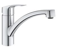 Grohe Mitigeur monocommandé pour évier Eurosmart bec plat chromé